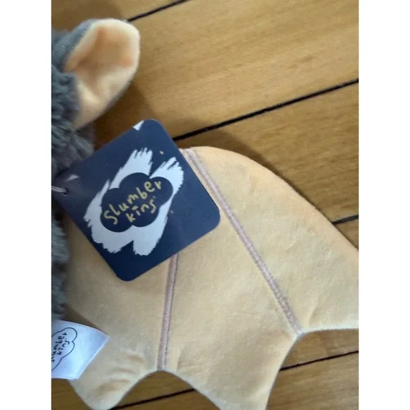 NWT Slumberkins grey bat plush collectible - Picture 3 of 7